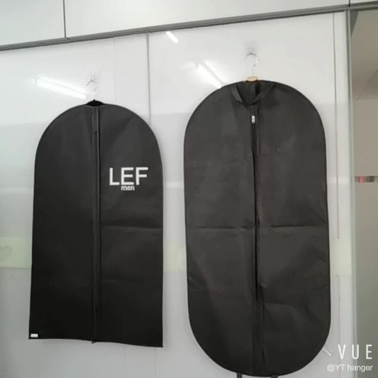 Classic black men and woman suits duty cove bags with customized garment bags