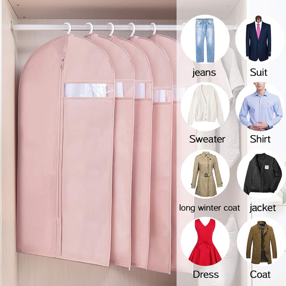 Customized Garment Bag Suit Bags for Storage and Travel Dust Cover Breathable Garment Bags for Long Grown's Suits