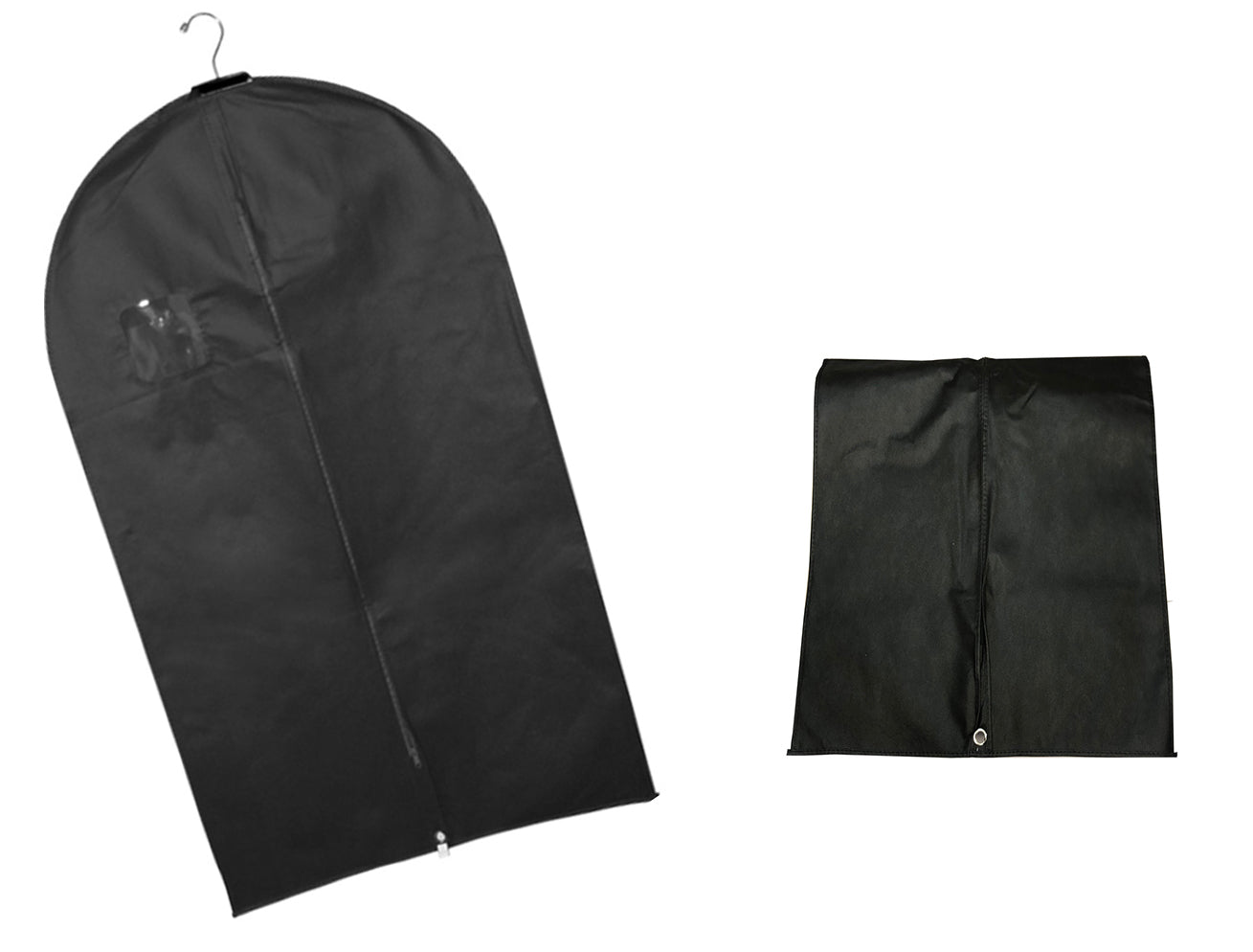 Wholesale black non-woven garment bag dustproof and waterproof suit bag